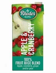 Rhodes Apple & Cranberry Juice (6x1L)