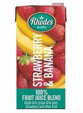 Rhodes juice Strawberry & banana (6x1L)