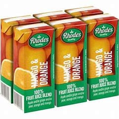 Rhodes 100% Mango & Orange (6x200ml)