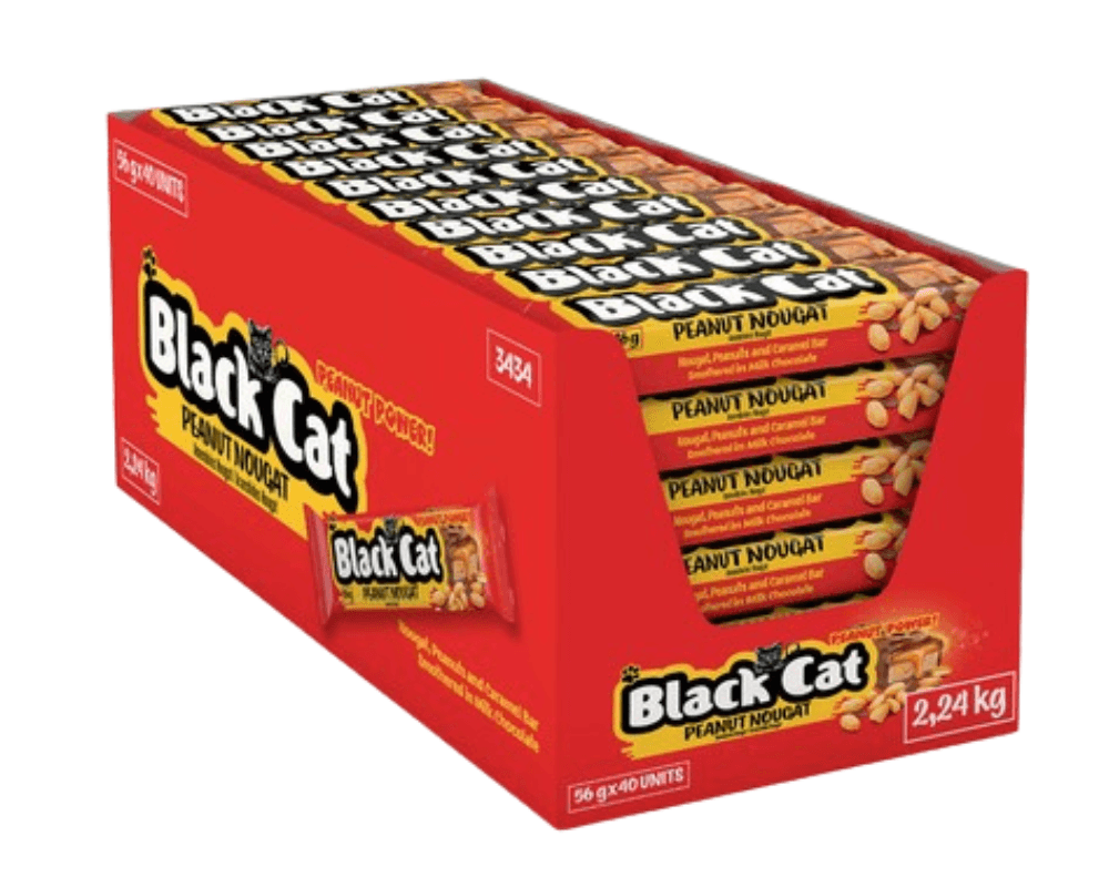 Black Cat Peanut Power Bar (40x56g)🍫