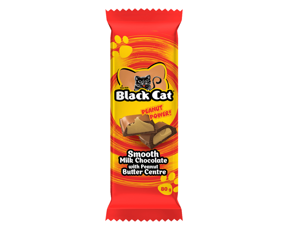 Black Cat Peanut Butter Slab (12x80g)🍫