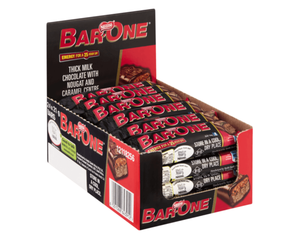 Bar One Mini Chocolate Bars (24x21g)