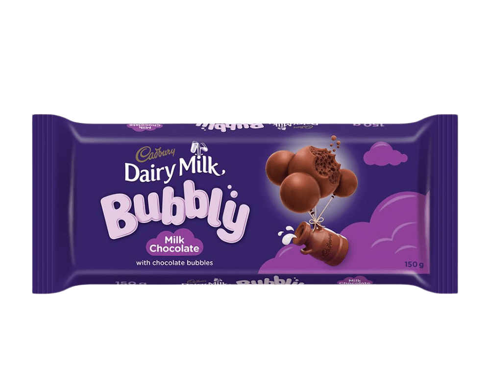 Cadbury Bubbly Milk Chocolate Slab (6x150g)🍫