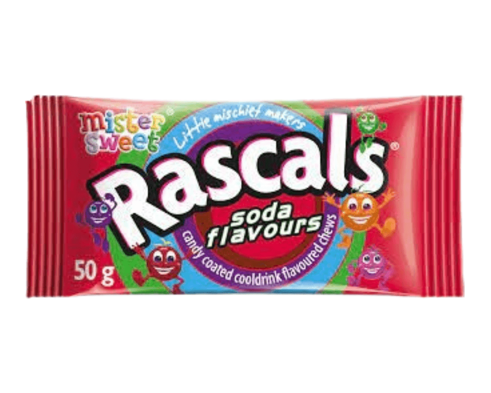 Mister Sweet Rascals Soda Flavours (24x50g)