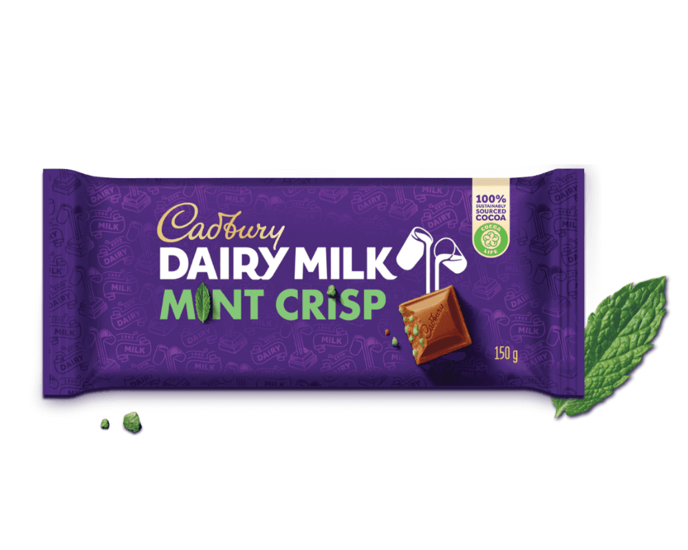 Cadbury Slabs Mint Crisp (5 x 150g)🍫