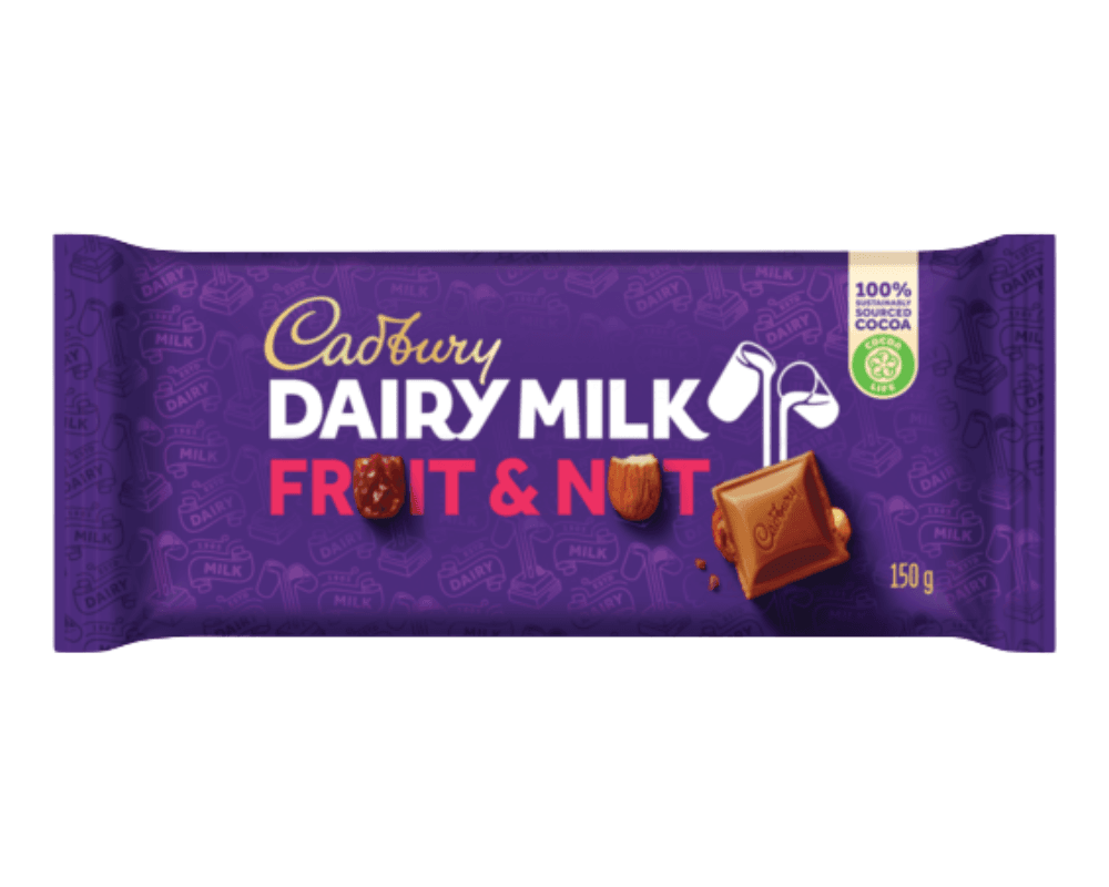 Cadbury Slabs Fruit & Nut (5x150g)