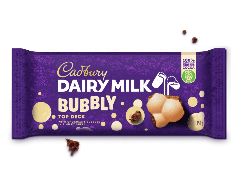 Cadbury Bubbly Top Deck Slab (6x150g)🍫
