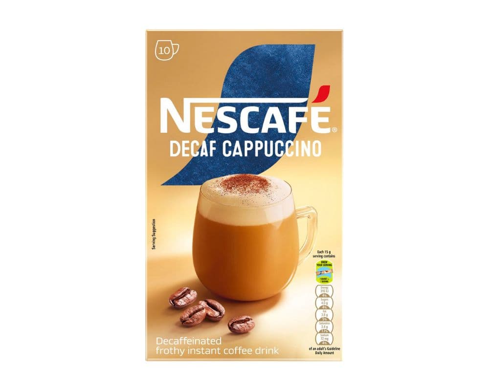 Nescafe Gold Cappuccino Decaf (10 x 18.5g)