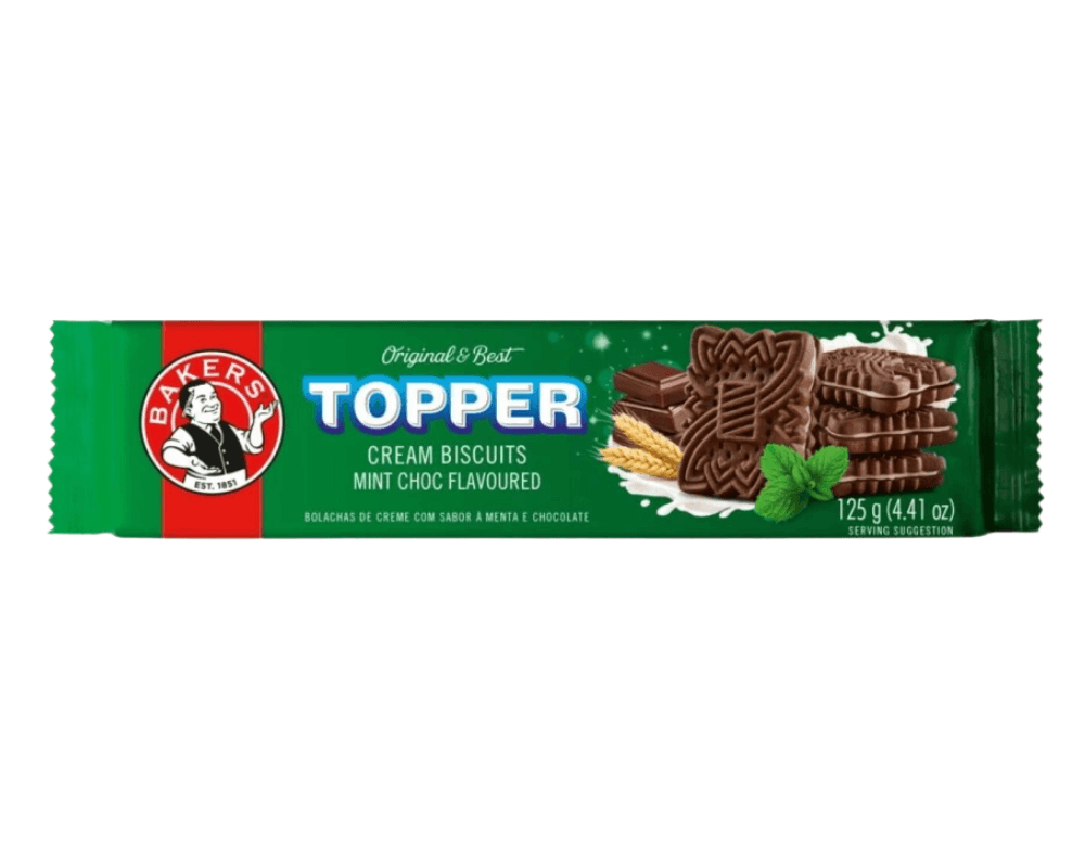 Bakers Topper Biscuits Choc Mint (12 x 125g)