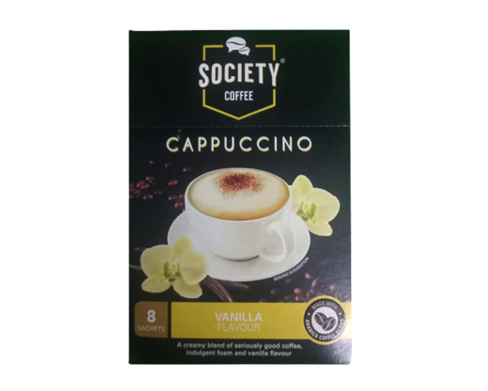 Society Cappuccino Vanilla (8 x 20g)