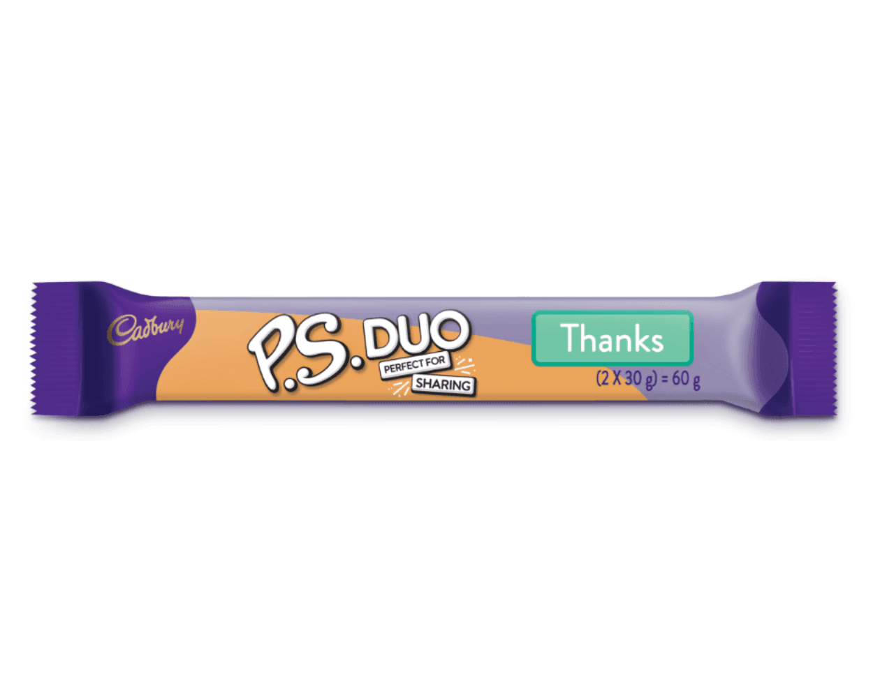 P.S Duo Chocolate Bar (30 x 60g)🍫