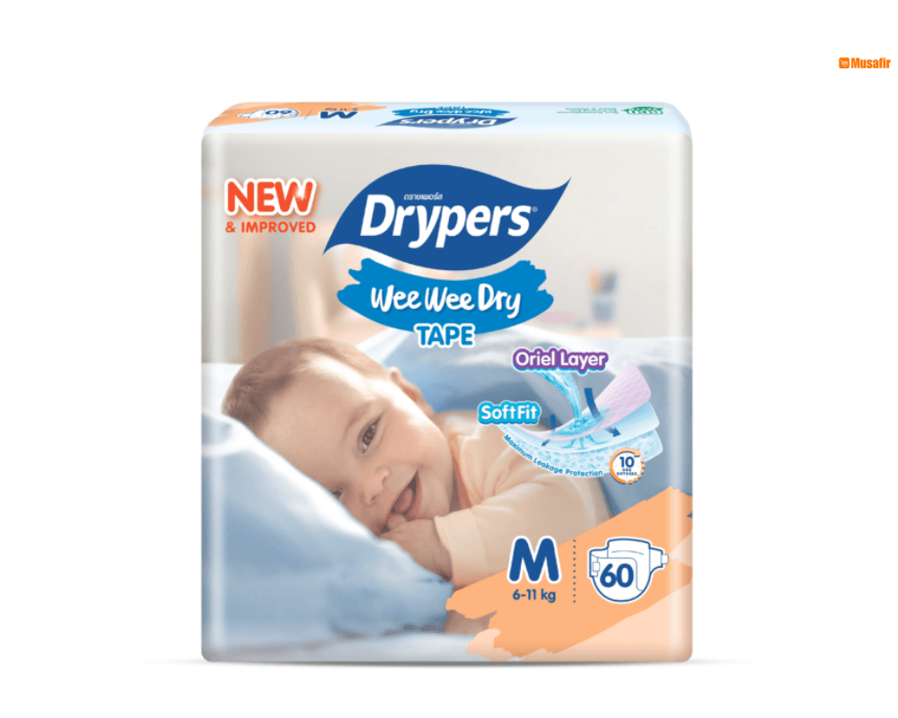 Drypers Baby Drypants Medium (1x60s)