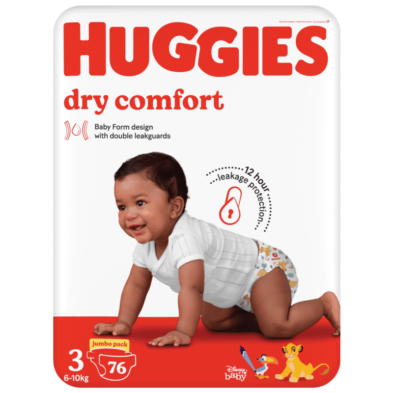 Huggies Dry Comfort Jumbo Diapers – Size 3 (1x76s)