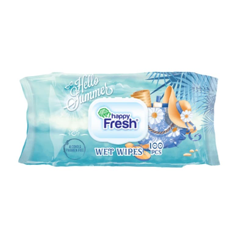 Happy Fresh Wet Wipes Summer(1x100s)