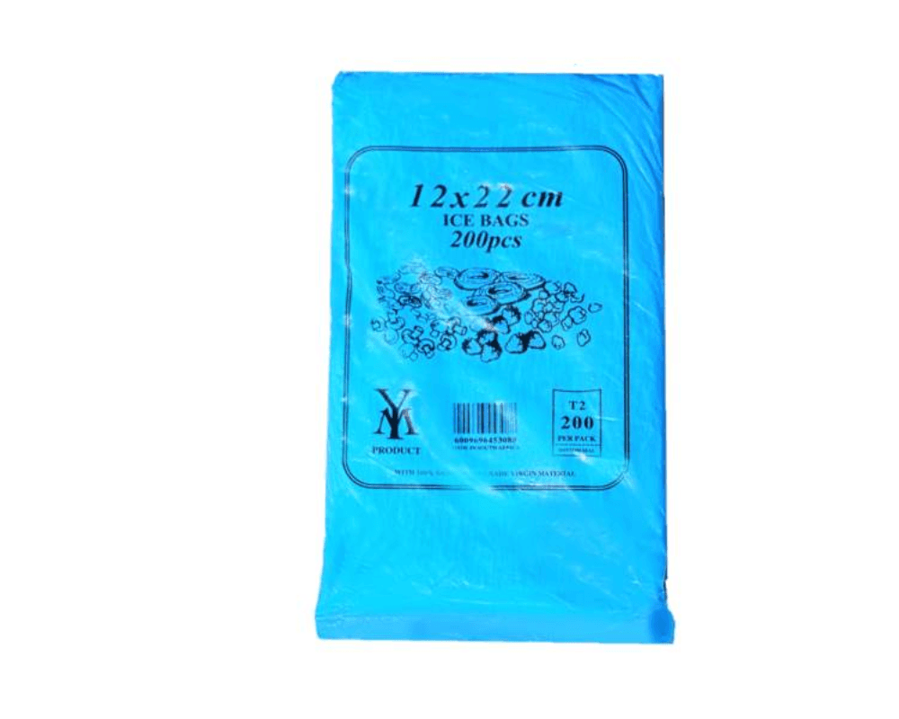 ICE Plastic Bags – Clear HDPE Freezer Grade (1x200s)