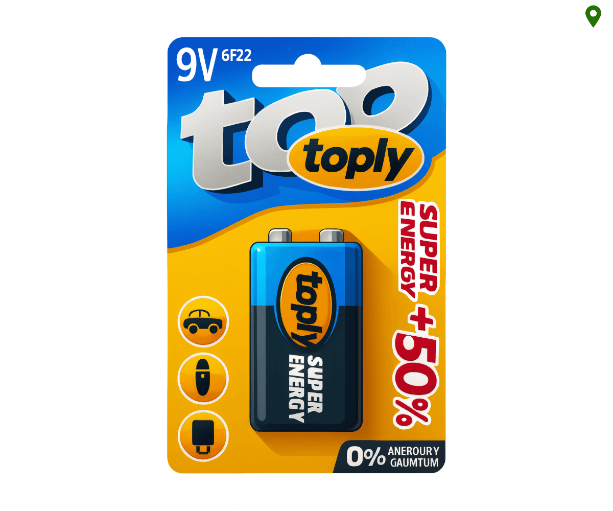 Toply 9V Battery (1x12s)