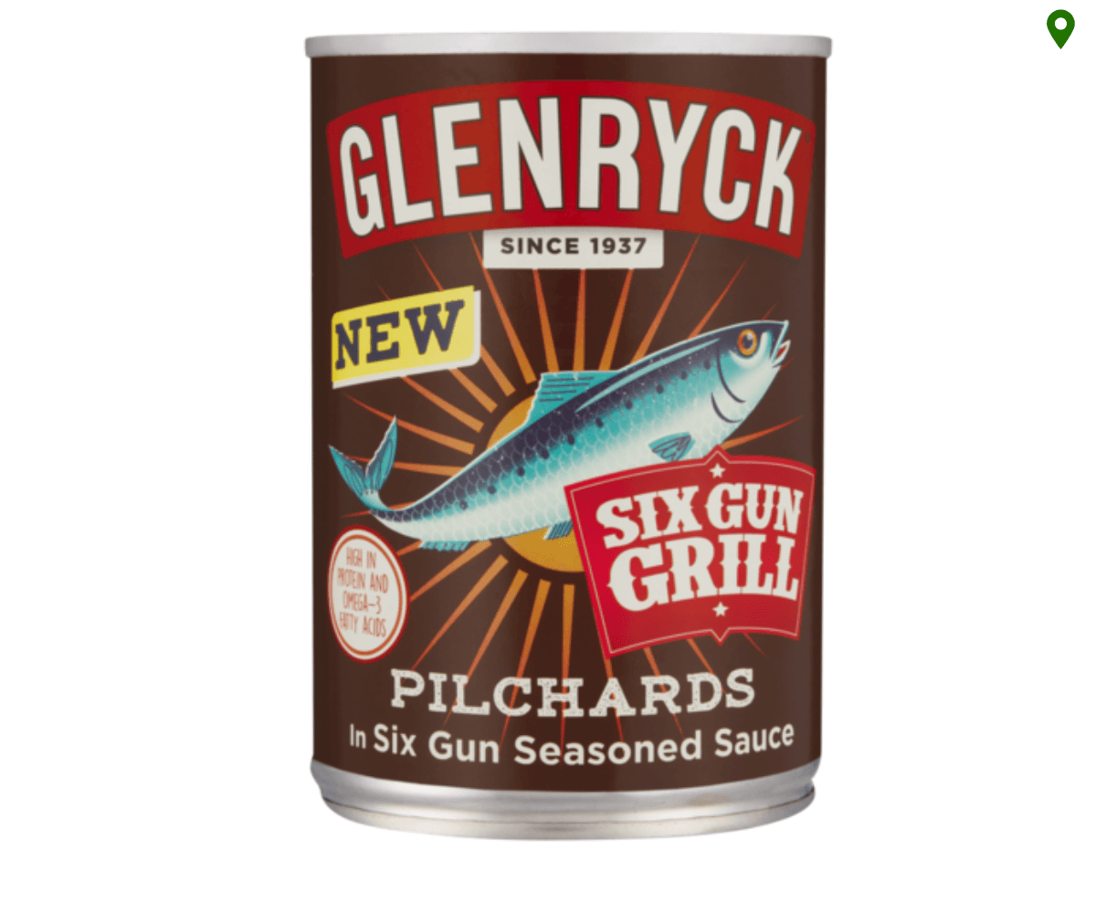 Glenryck Pilchards in Six Gun Seasoned (12x400g)