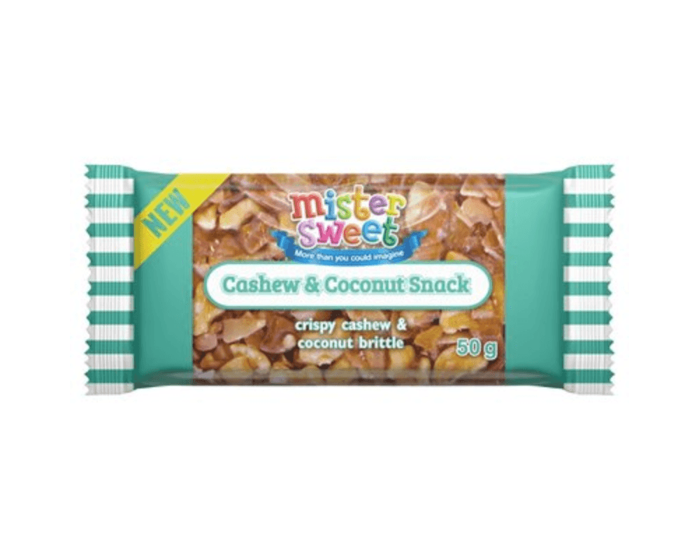 Mister Sweets Cashew & Coconut (24 x 50g)🍫