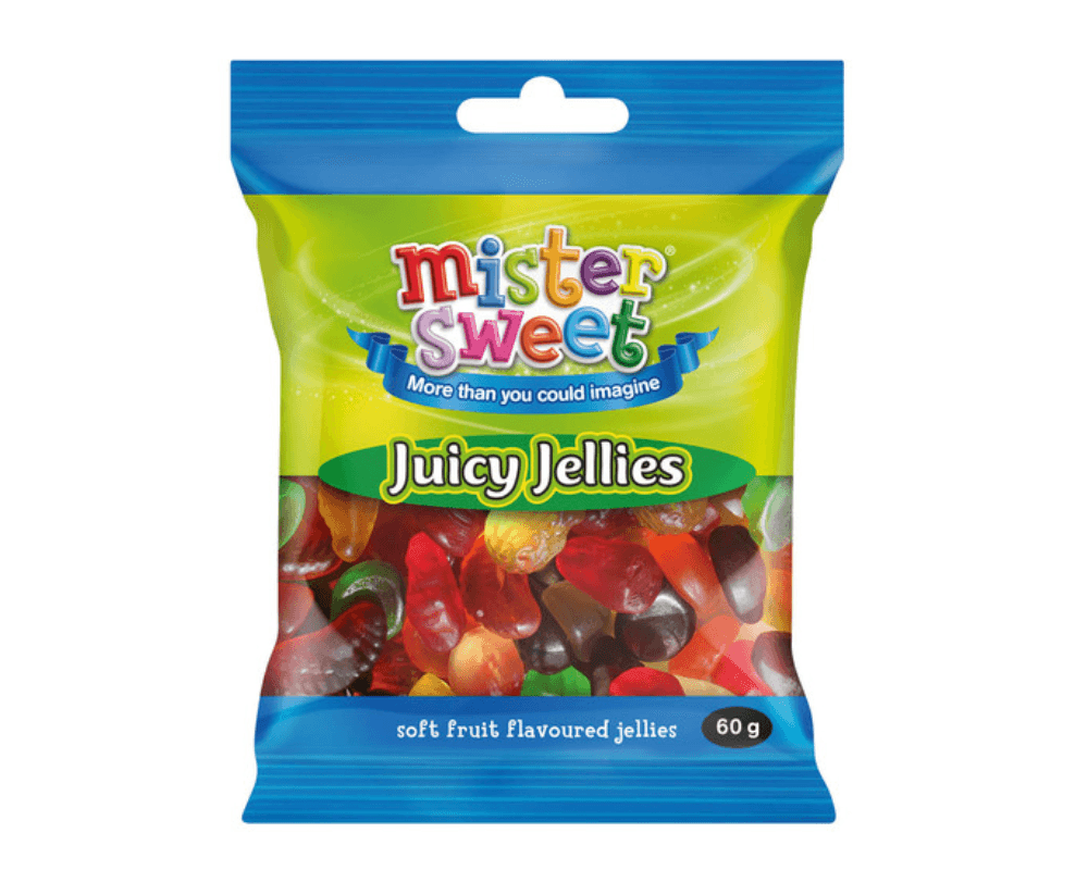 Mister Sweets Juicy Jellies (24 x 60g)🍫