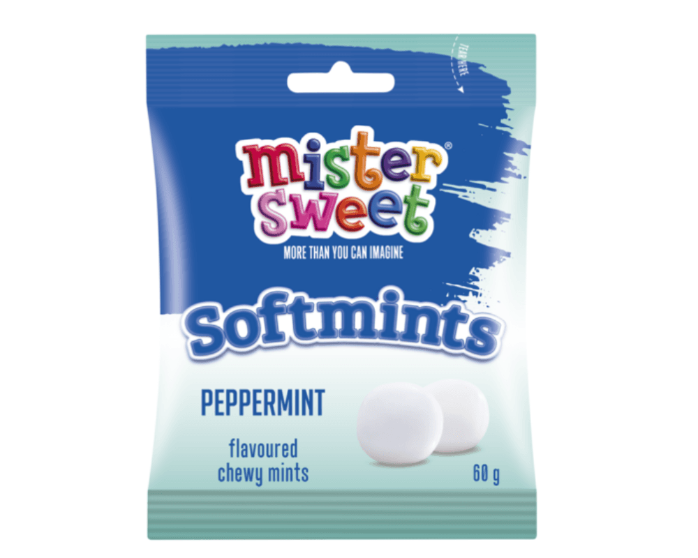 Mister Sweets Softmints Peppermint (24 x 60g)🍫
