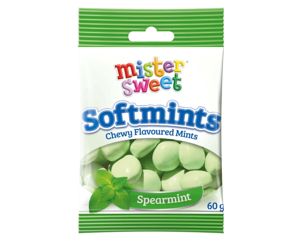 Mister Sweets Softmints Spearmint (24 x 60g)🍫