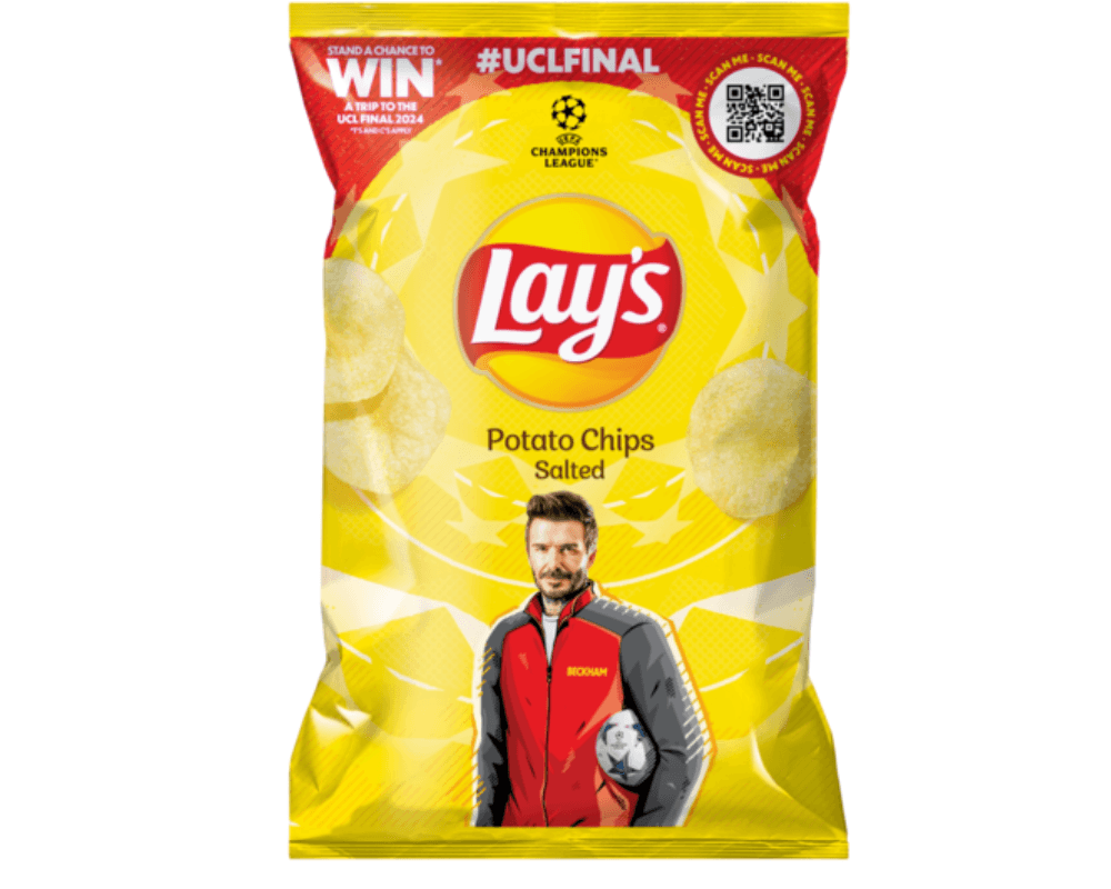 Lays Lightly Salted Potato Chips (5 x 120g)