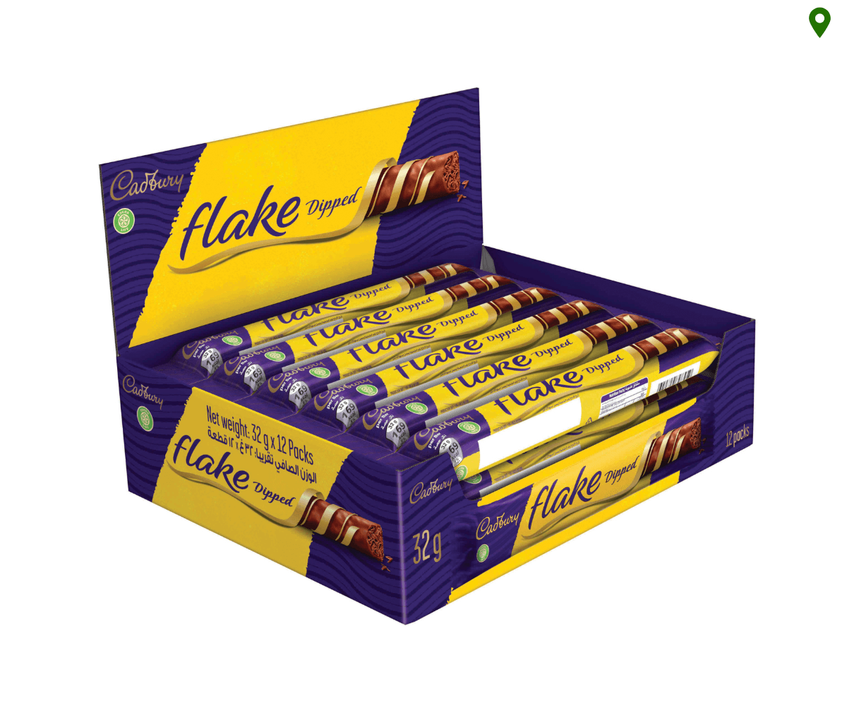 Cadbury Flake Dipped Milk Chocolate Bars (40x32g)