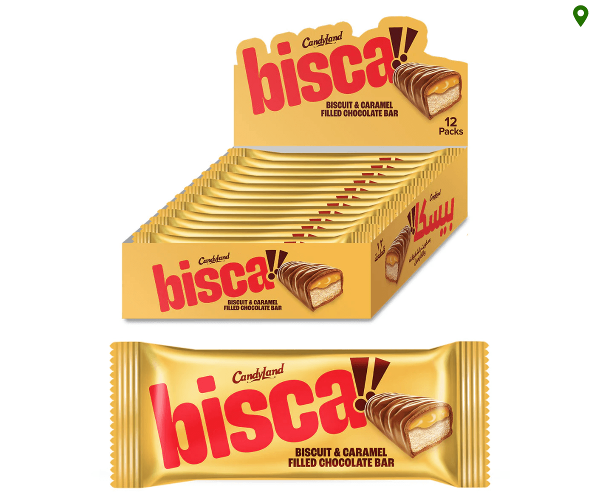 Candyland Bisca Caramel Chocolate Bar (12x30g)