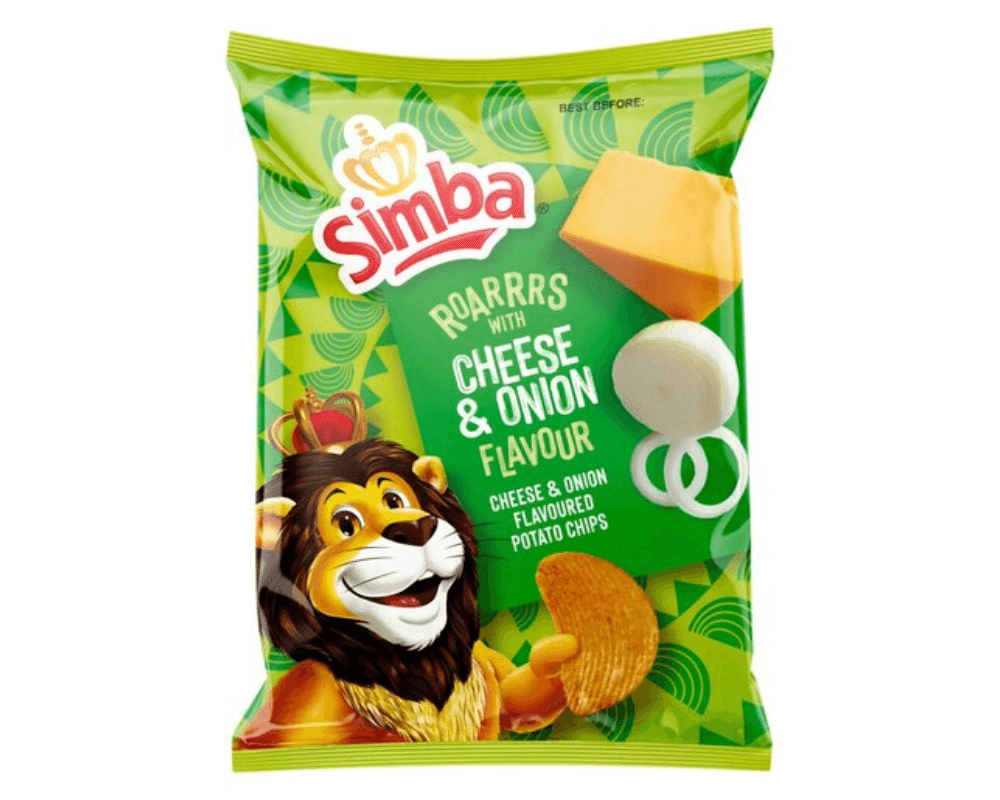 Simba Potato Chips Cheese & Onion (12 x 36g)