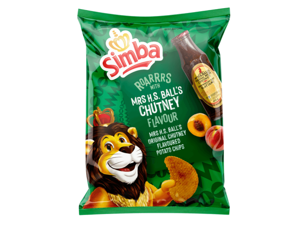 Simba Potato Chips Mrs. H.S. Ball’s Chutney (12 x 36g)