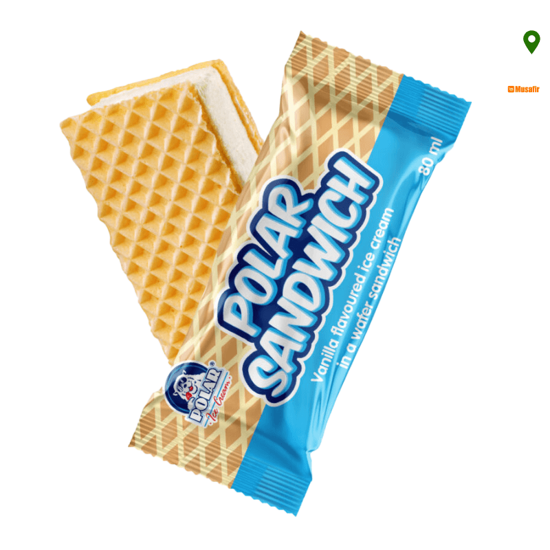 Polar Ice Cream – Sandwich Vanilla (1x24,s)