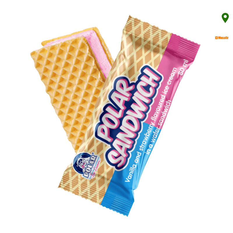 Polar Ice Cream – Sandwich Vanilla & Strawberry (1x24,s)
