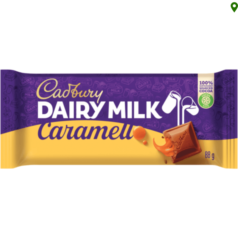 Cadbury Chocolate Slabs Caramell (6x88g)