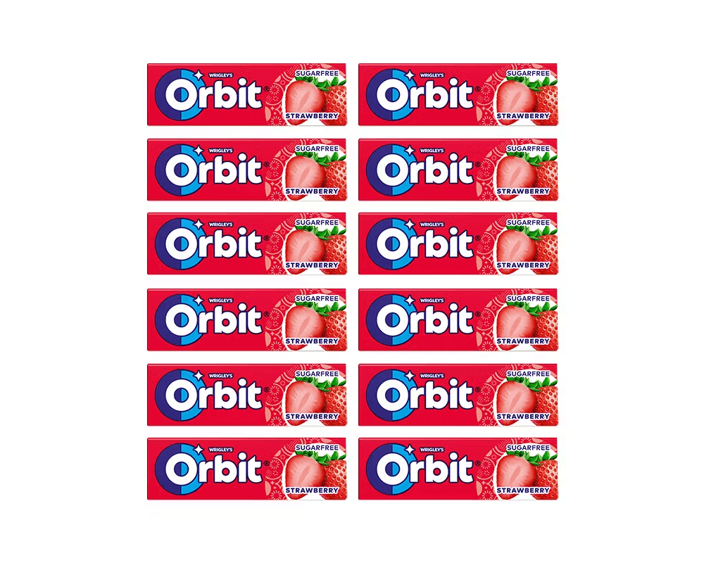 Orbit Sugar Free Gum Strawberry (30 x 14g)🍫
