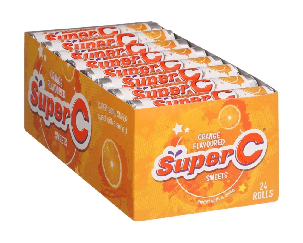 Super C Orange Flavoured Rolls (1 x 40s)🍫