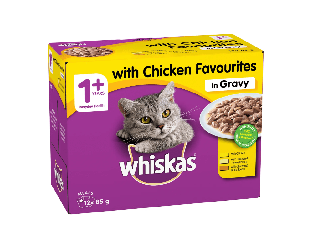 Whiskas with Chicken in Gravy (12 x 85g)🍫