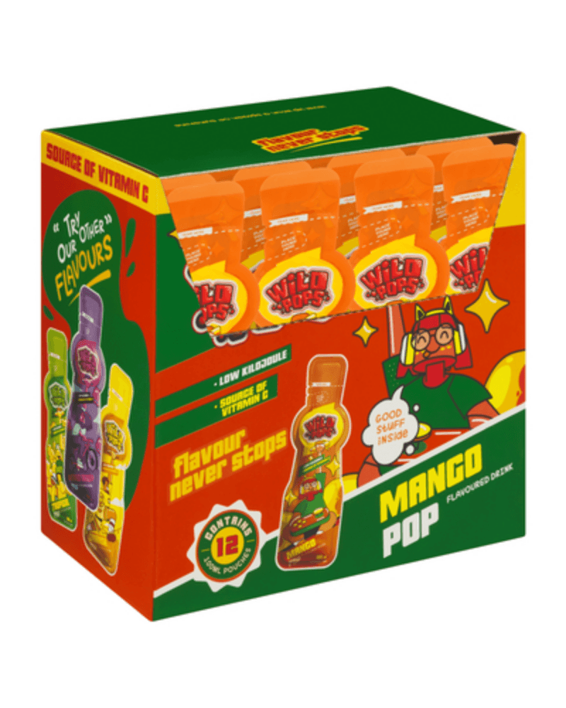 Wild Pops Mango Pop Flavored Drink (12x100ml)