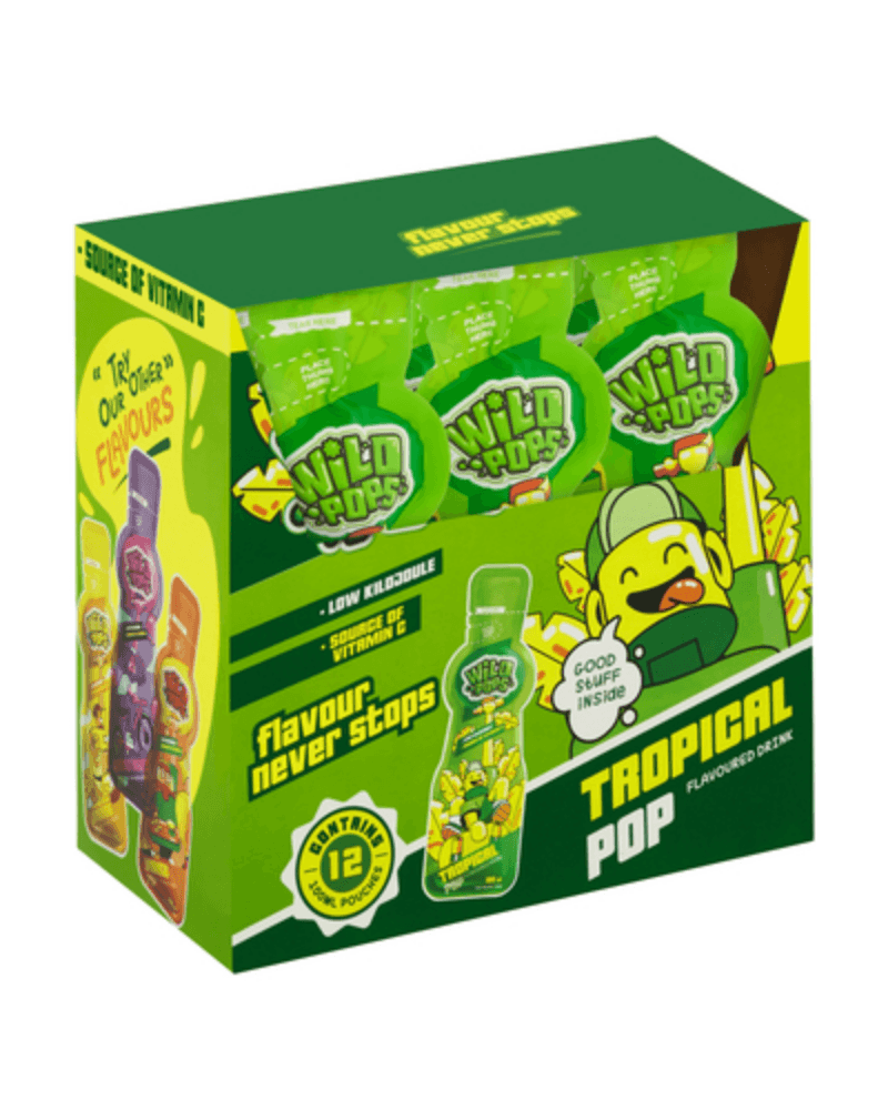 Wild Pops Tropical Pop Flavored Drink (12x100ml)