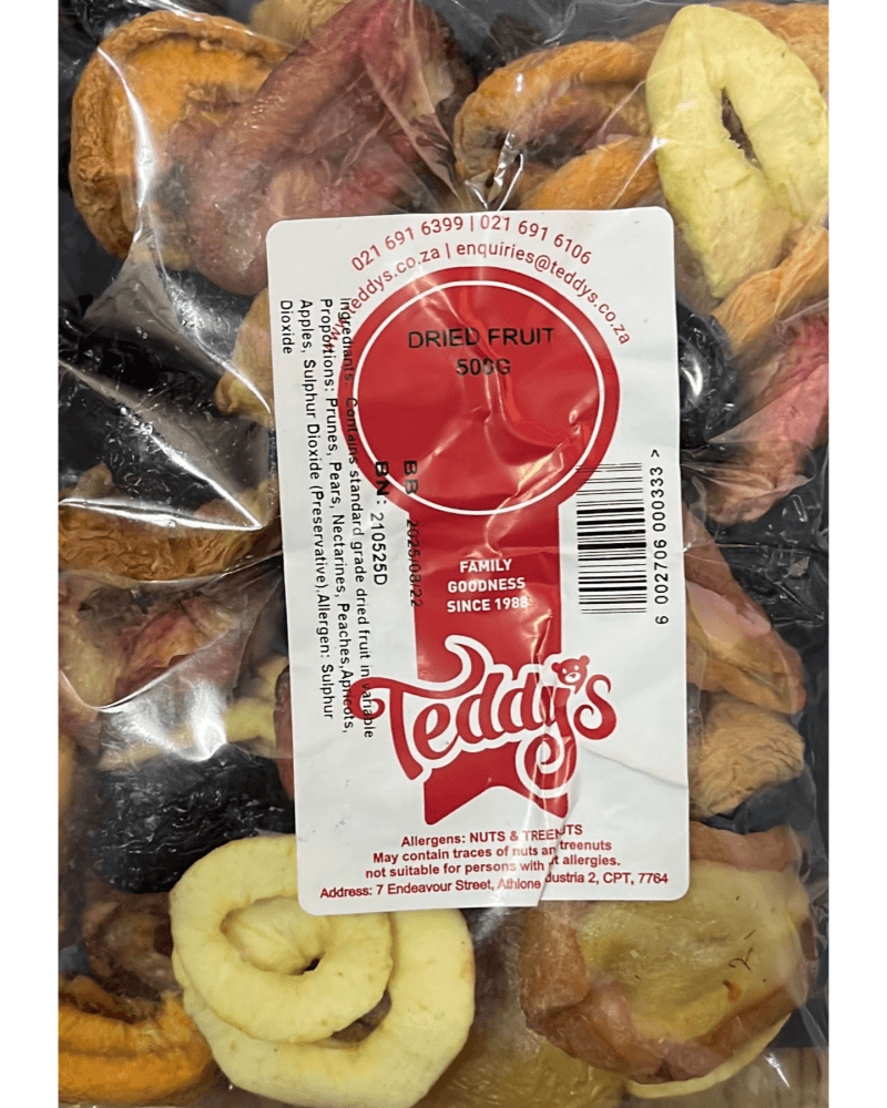 Teddys Dried Fruit (1 × 500g)