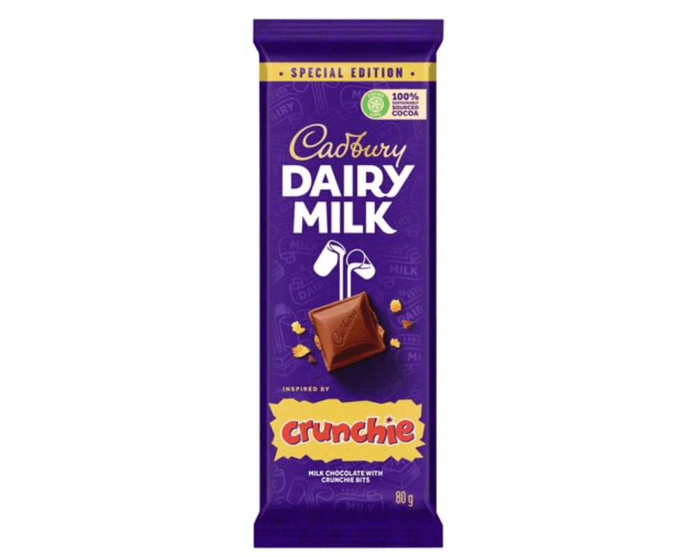Cadbury Slabs Crunchie (12 x 80g) 🍫