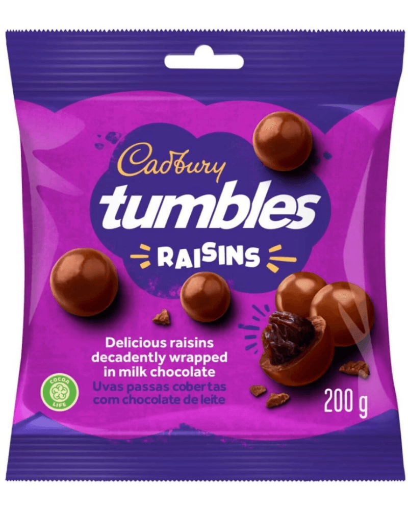 Cadbury Tumbles Raisins (6 × 200g)