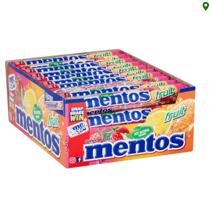 Mentos Fruit Chewy Roll (40x38g)