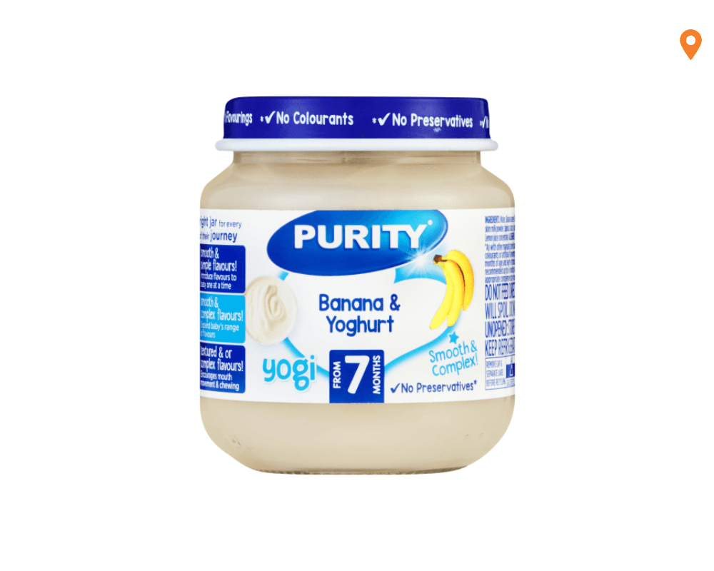 Purity Banana Yorghurt (6x125ml)