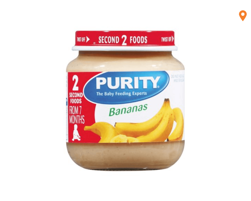 Purity Baby Food Banana (6X125ml)