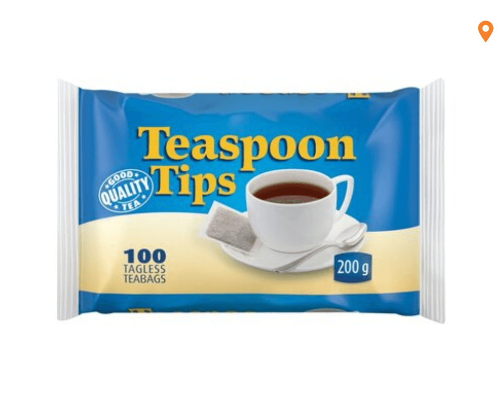 Teaspoon Tips Tea Bags (6 x 100s-200g)
