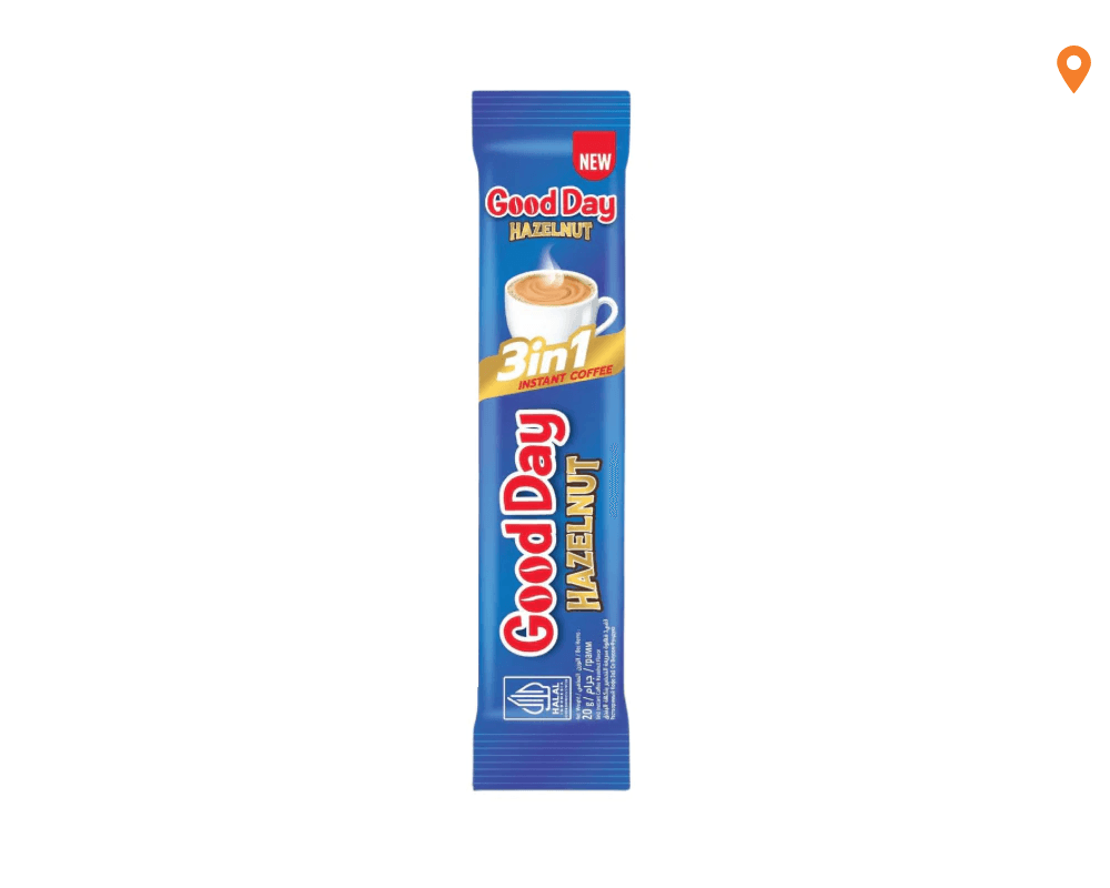 Good Day Hazelnut Instant Coffee 3in1 (8x20g)