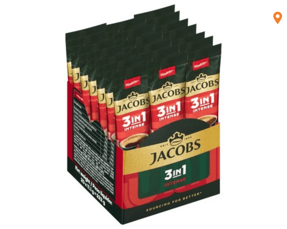 Jacobs 3in1 Intense Coffee Mix (20 x 11.1g)