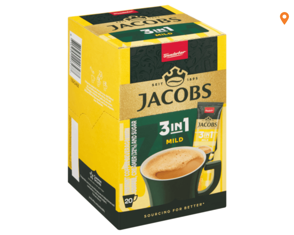 Jacobs 3in1 Mild Coffee Mix (20 x 11.1g)