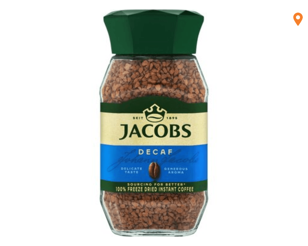 Jacobs Kronung Decaf Instant Coffee (1 x 200g)