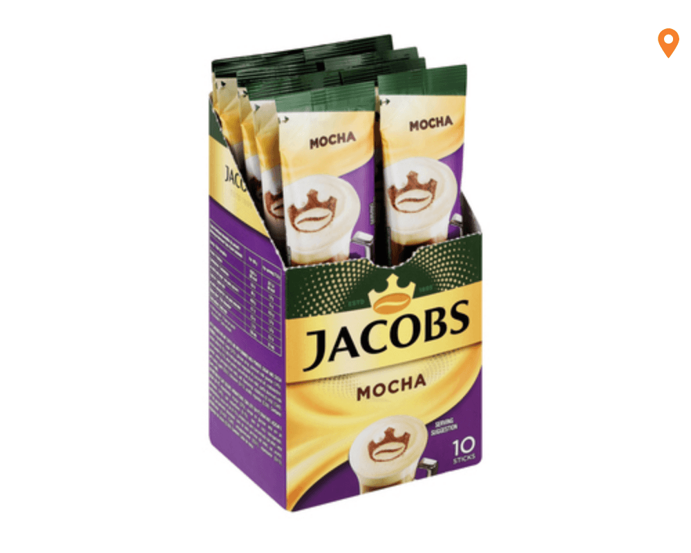 Jacobs Kronung Mocha Instant Sachets (10 x 18.6g)